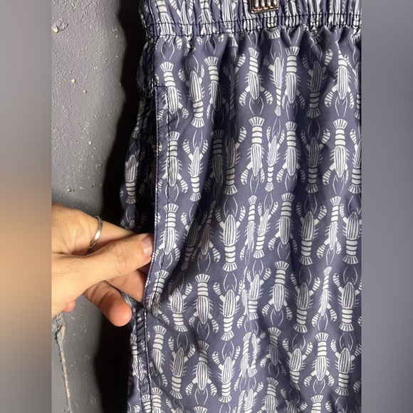 J. McLaughlin Lobster Men’s Swim Shorts Trunks in Blue Size XL - Picture 3 of 7